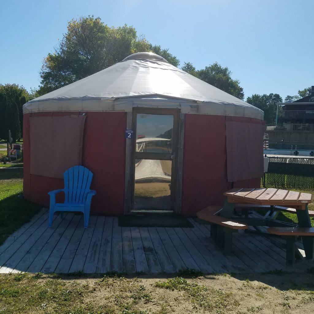 Beach Yurt (Sleeps 6) Crystal Lake RV Resort & Campground
